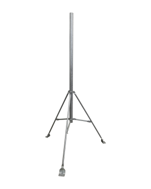 Mástil de 2" x 1.5 metros con Tripie para Instalación en losa. Acero Galvanizado en Caliente. - SYSCOM TOWERS SM-TR1.5. Radiocomunicación SYSCOM TOWERS SM-TR1.5