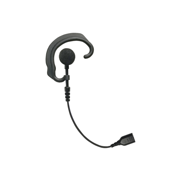 Auricular de gancho para el oído (RESPONDER) con cable de fibra trenzada y conector SNAP. Requiere micrófono de solapa de 1 o 2 hilos de la Serie SNAP. - PRYME SNP-EH. Radiocomunicación PRYME SNP-EH