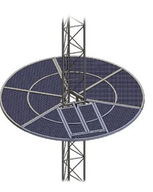 Sistema anti escala tipo sombrilla para torre STZ30G. Galvanizada por inmersión en caliente. - SYSCOM TOWERS SOM-30. Radiocomunicación SYSCOM TOWERS SOM-30