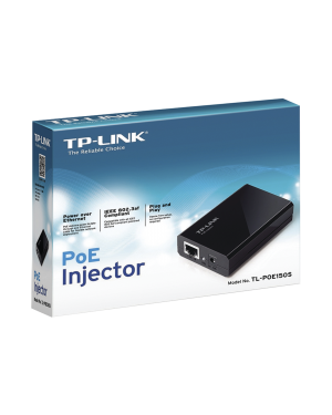 Inyector PoE Gigabit 802.3 af 1 puerto 10/100/1000 Mbps - TP-LINK TL-POE150S. Videovigilancia TP-LINK TL-POE150S