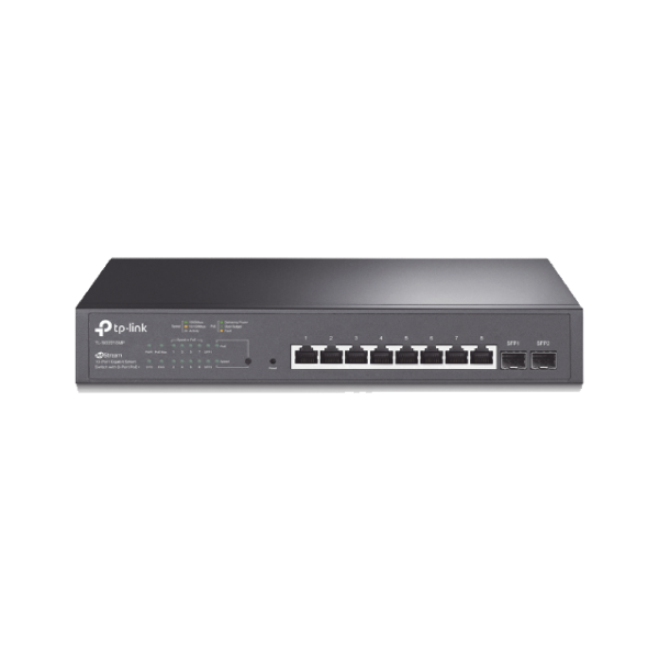 Switch PoE JetStream SDN Administrable 8 puertos 10/100/1000 Mbps + 2 puertos SFP