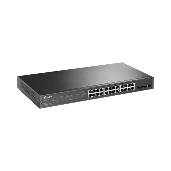 Switch PoE JetStream SDN Administrable 24 puertos 10/100/1000 Mbps + 4 puertos SFP