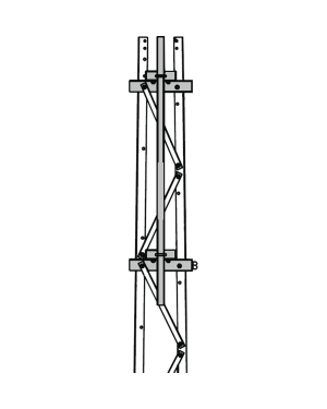 Mástil 2-3/8" x 1.8 m para Montaje en Cara de Torre Super Titan Secciones 1 a 3. - Trylon TRY-ST-FMU13. Radiocomunicación Trylon TRY-ST-FMU13