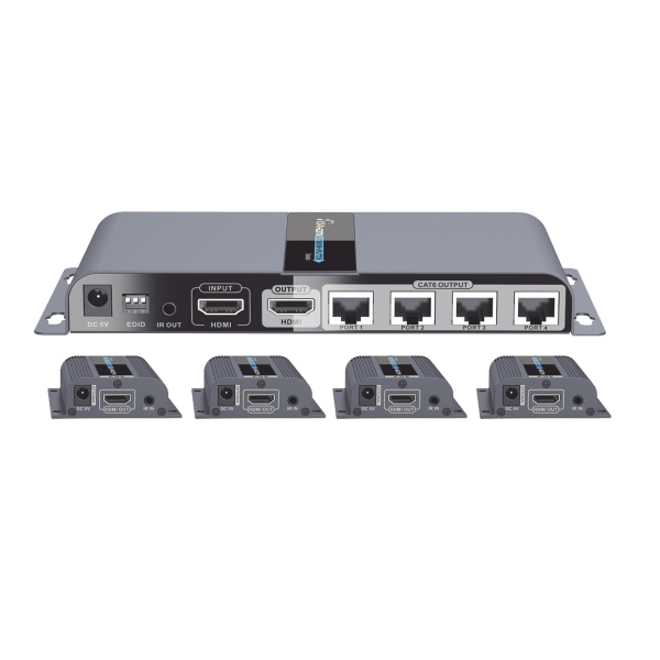 Kit completo Distribuidor HDMI 1 X 4 - EPCOM TITANIUM TT714PRO. Videovigilancia EPCOM TITANIUM TT714PRO