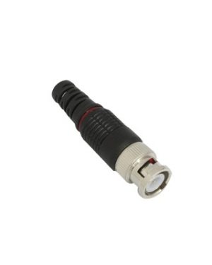 Conector BNC para cable coaxial RG59/RG6 con base plástica negra y roja - EPCOM TITANIUM TTRG97. Videovigilancia EPCOM TITANIUM TTRG97