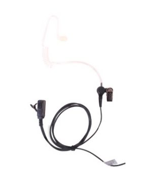 Micrófono - audífono de solapa con tubo acústico transparente para KENWOOD TK3230/3000/3402/3312/3360/3170
