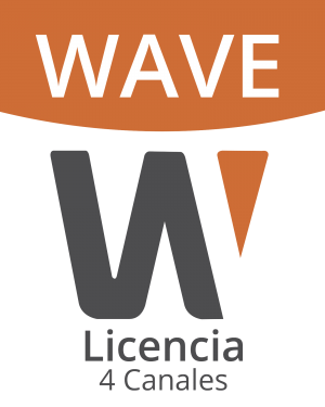 Licencia de 4 Canal de Wisenet Wave Profesional - Hanwha Techwin Wisenet WAVE-PRO-04. Videovigilancia Hanwha Techwin Wisenet WAVE-PRO-04