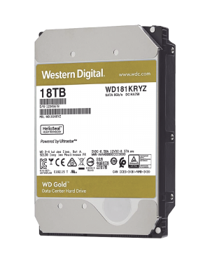 Disco Duro Enterprise 18TB WD GOLD - Western Digital (WD) WD181KRYZ. Videovigilancia Western Digital (WD) WD181KRYZ