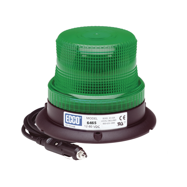 Mini Burbuja Led color Verde Serie X6465 con montaje de succión magnetico - ECCO X6465GMG. Automatización  e Intrusión ECCO X6465GMG