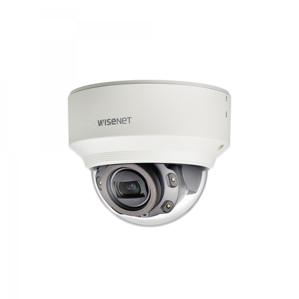 Cámara IP Tipo Domo Interior 2MP / Lente Motorizado 2.8-12mm / IR 30M / WDR 150db / H.265 & WiseStream - Hanwha Techwin Wisenet XND-6080RV. Videovigilancia Hanwha Techwin Wisenet XND-6080RV