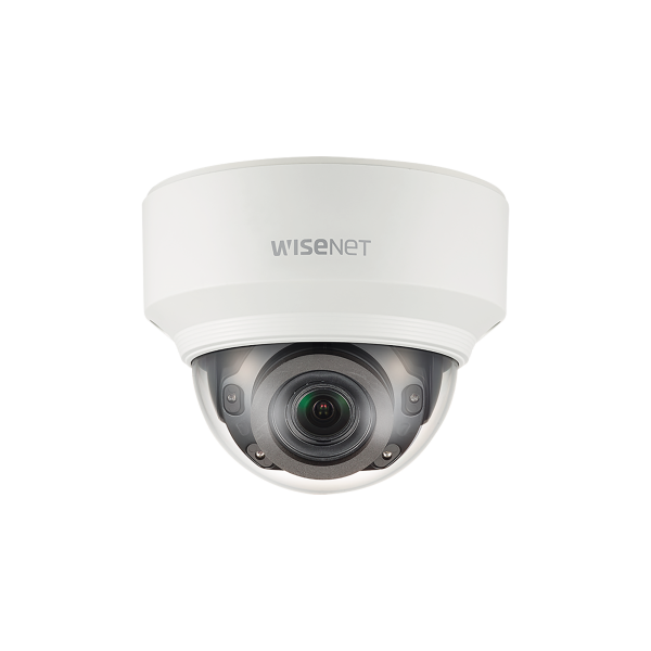 Cámara IP Tipo Domo Interior 5MP / Lente Motorizado 3.9 - 9.4mm / WDR 120db / IP66 / IK08 / H.265 & WiseStream - Hanwha Techwin Wisenet XND-8080RV. Videovigilancia Hanwha Techwin Wisenet XND-8080RV