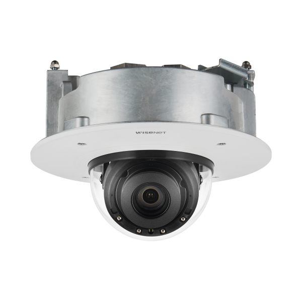 Cámara IP Tipo Domo Interior 6MP / Lente Motorizado 2.8 - 8.4mm / WDR 120db / IP66 / IK08 / H.265 & WiseStream /  plafon - Hanwha Techwin Wisenet XND-8082RF. Videovigilancia Hanwha Techwin Wisenet XND-8082RF