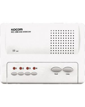 Sistema de intercomunicador manos libres para 4 extensiónes - SYSCOM KIC-304. Videovigilancia SYSCOM KIC-304