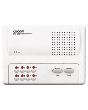 Sistema de intercomunicador manos libres para 8 extensiónes - SYSCOM KIC-308. Videovigilancia SYSCOM KIC-308
